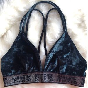 VS PINK Velvet Strappy Bralette
